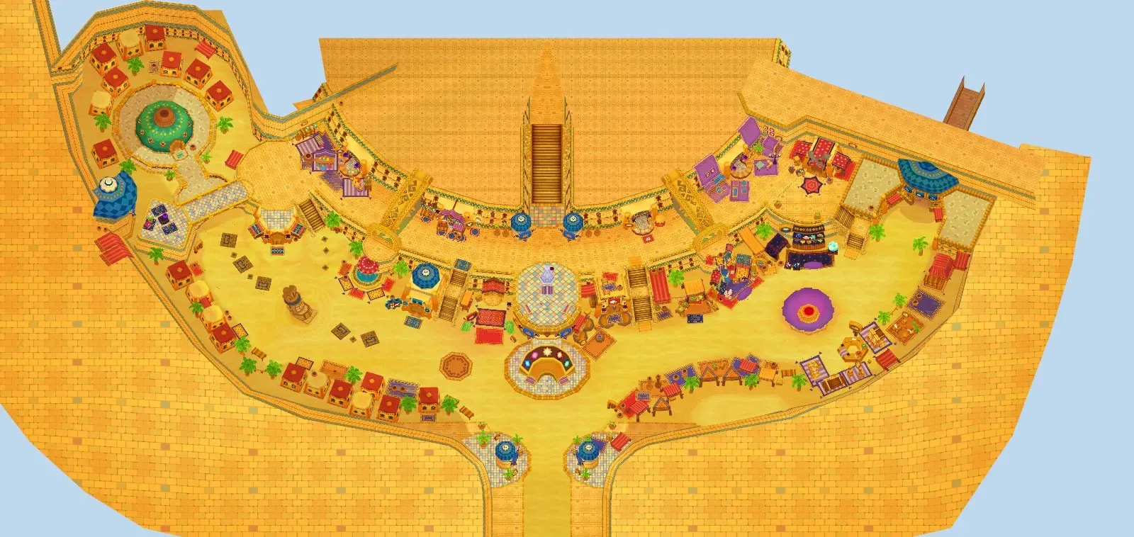 Al Maajik Sandtown seen from above