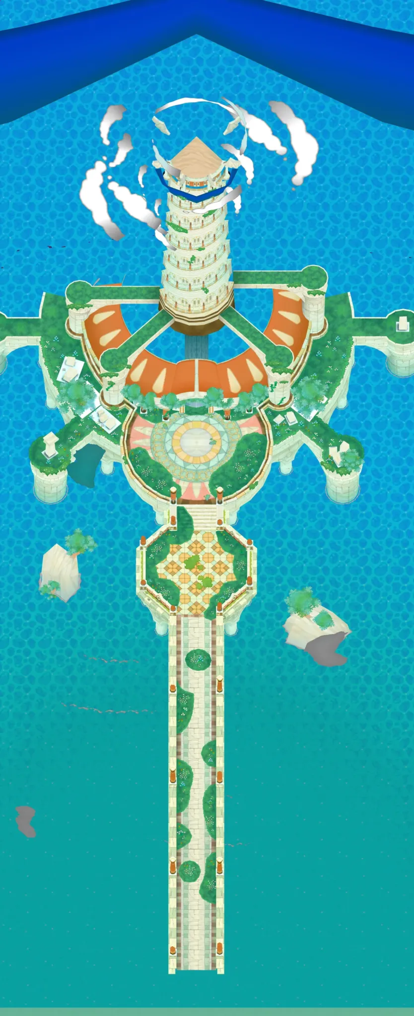 Ancient Tower seen from above
