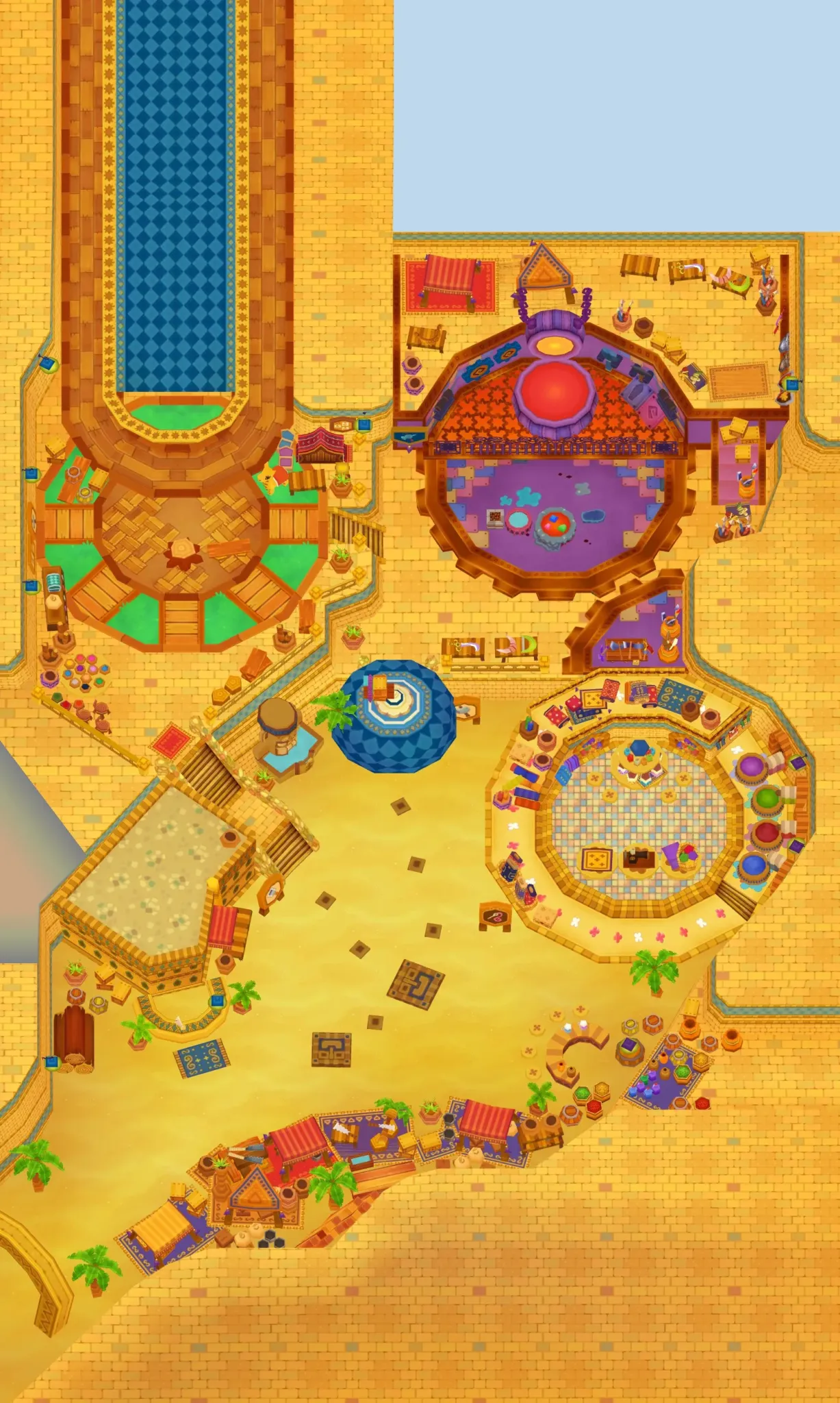 Bazaar Workshop seen from above