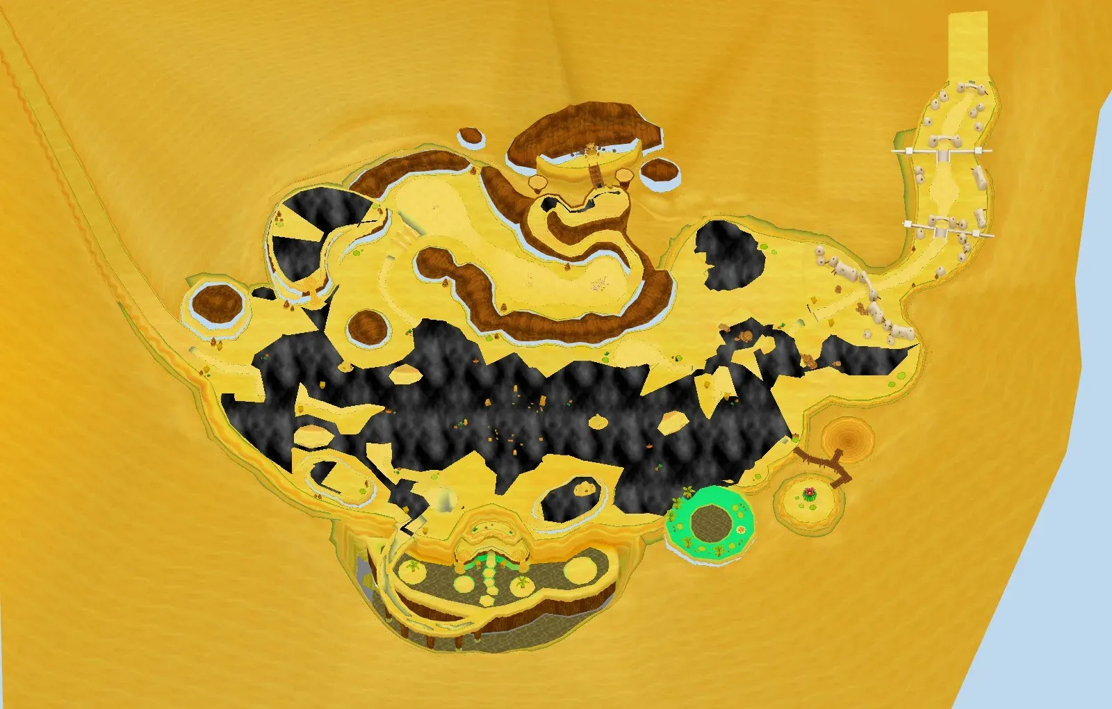 Drysand Desert seen from above
