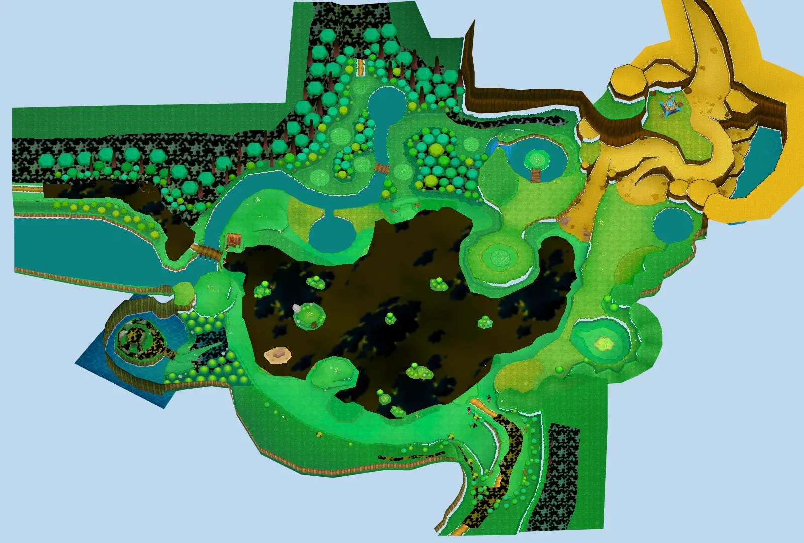 East Grassy Plains seen from above