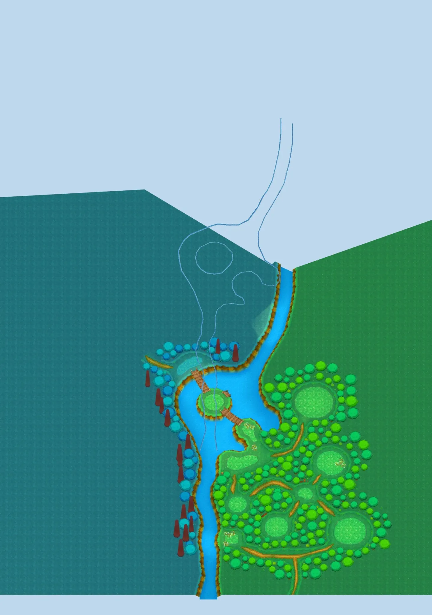 Elderwood seen from above