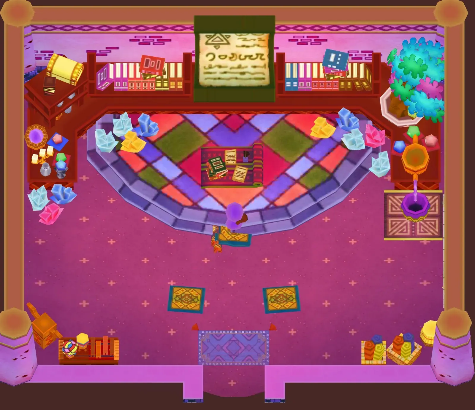 Esmerelda's Academy of Magic seen from above