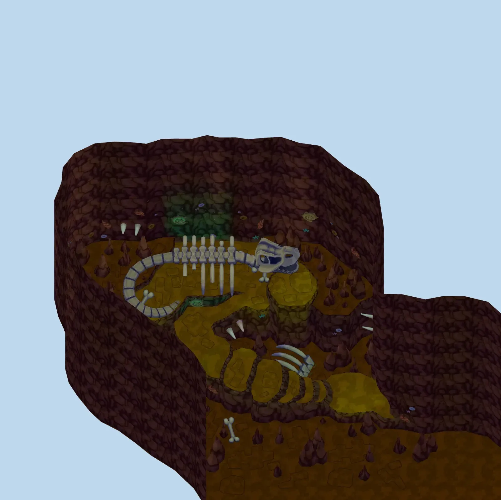 Giant Fossil Hall seen from above