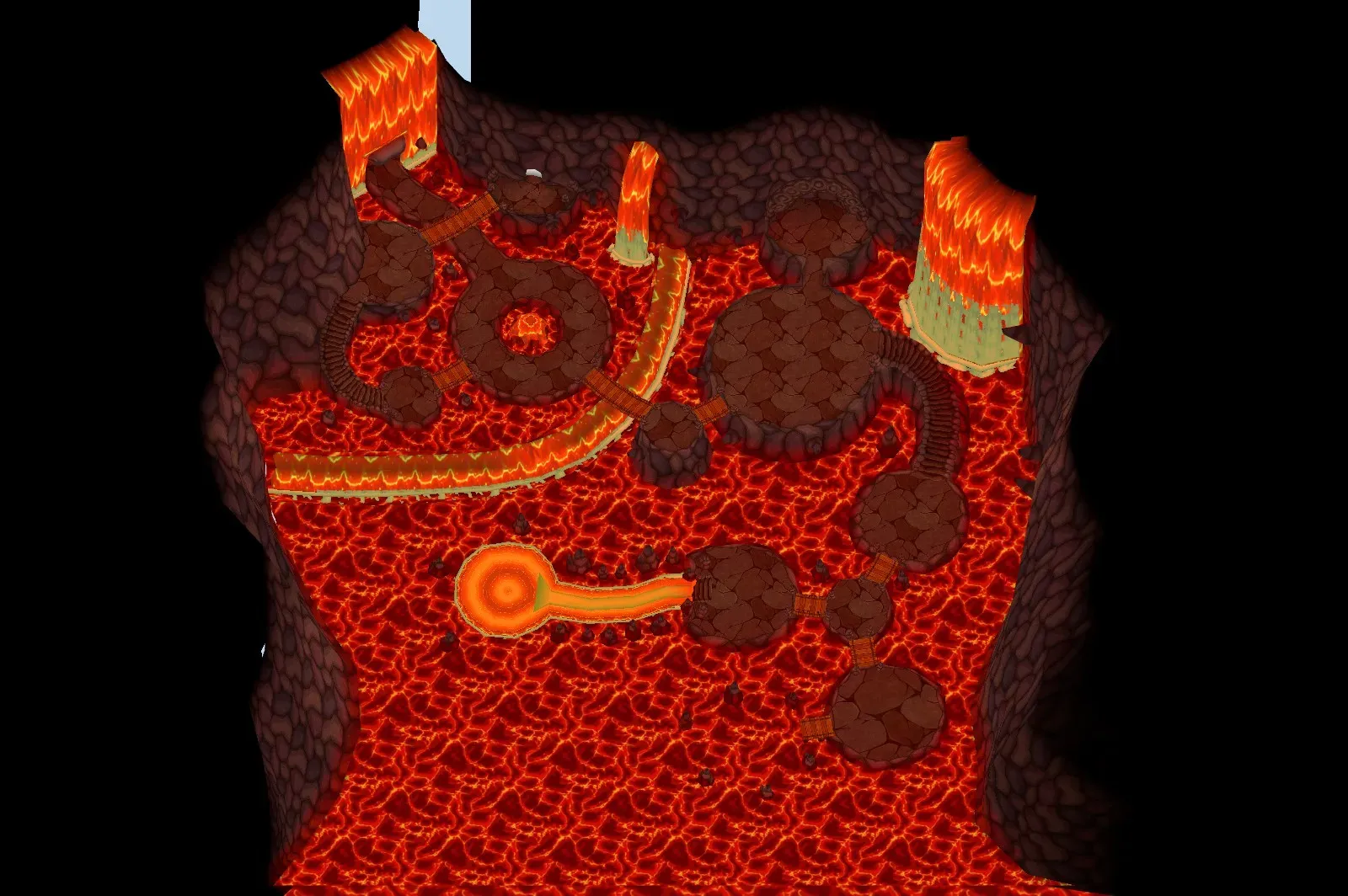 Lava Cave seen from above