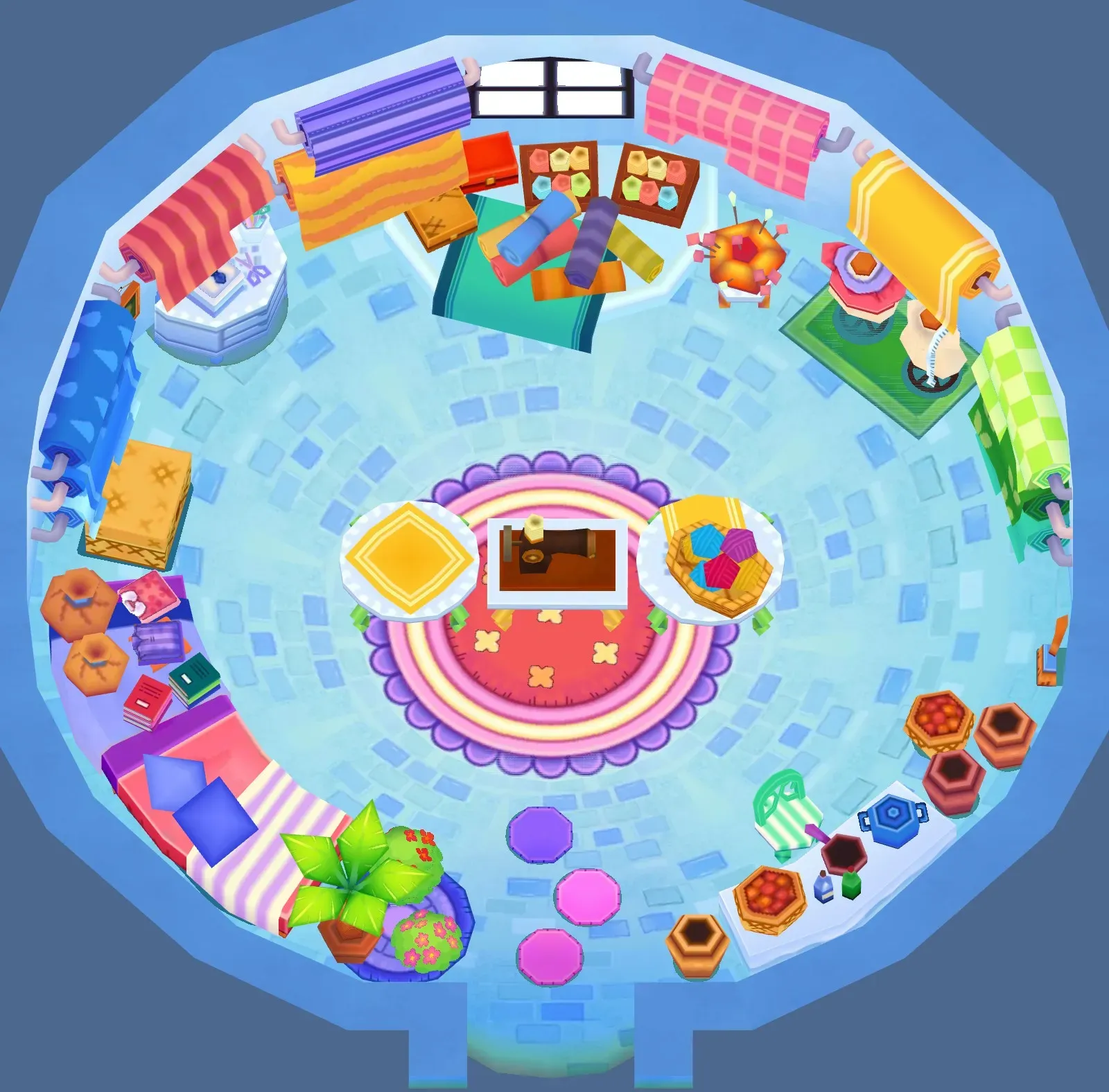Madam Purl's House seen from above