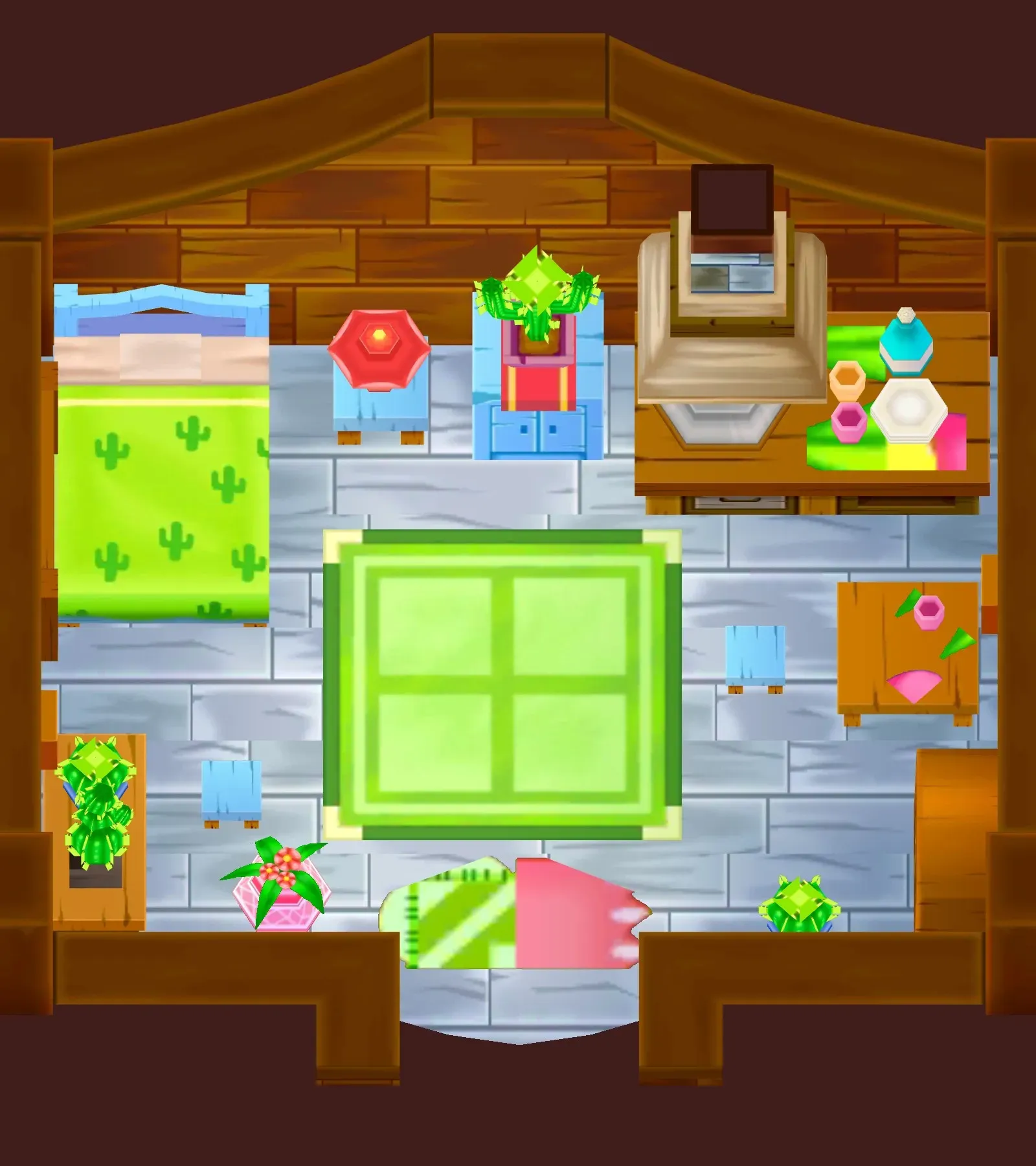 Melusine's House seen from above