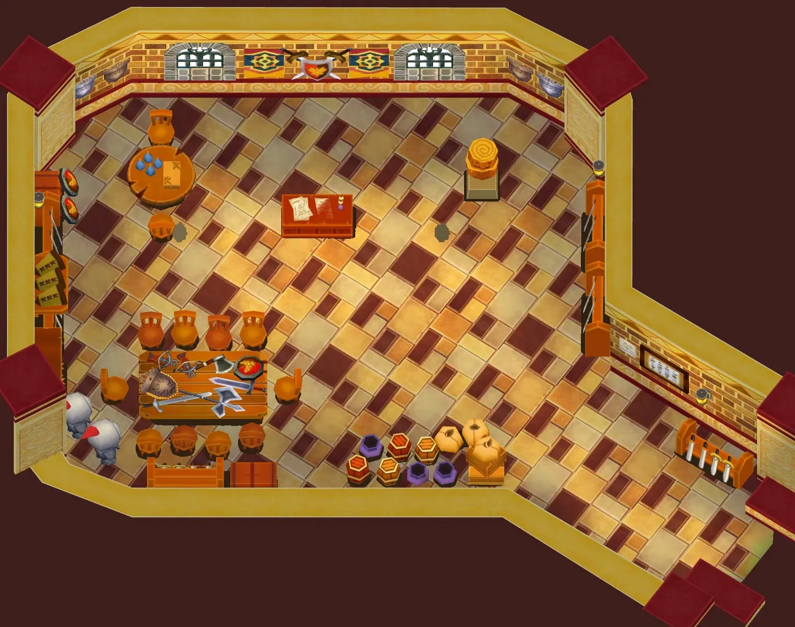 Paladins' Hold seen from above