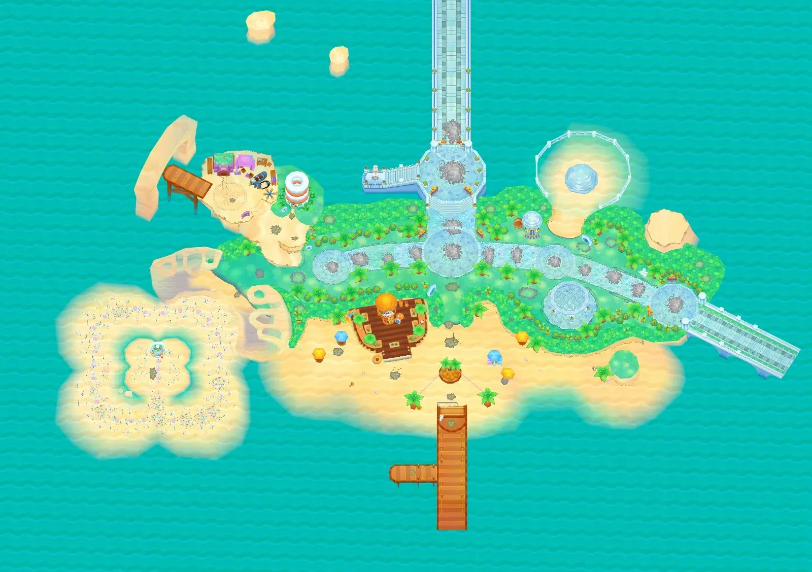 Port Puerto Beach District seen from above