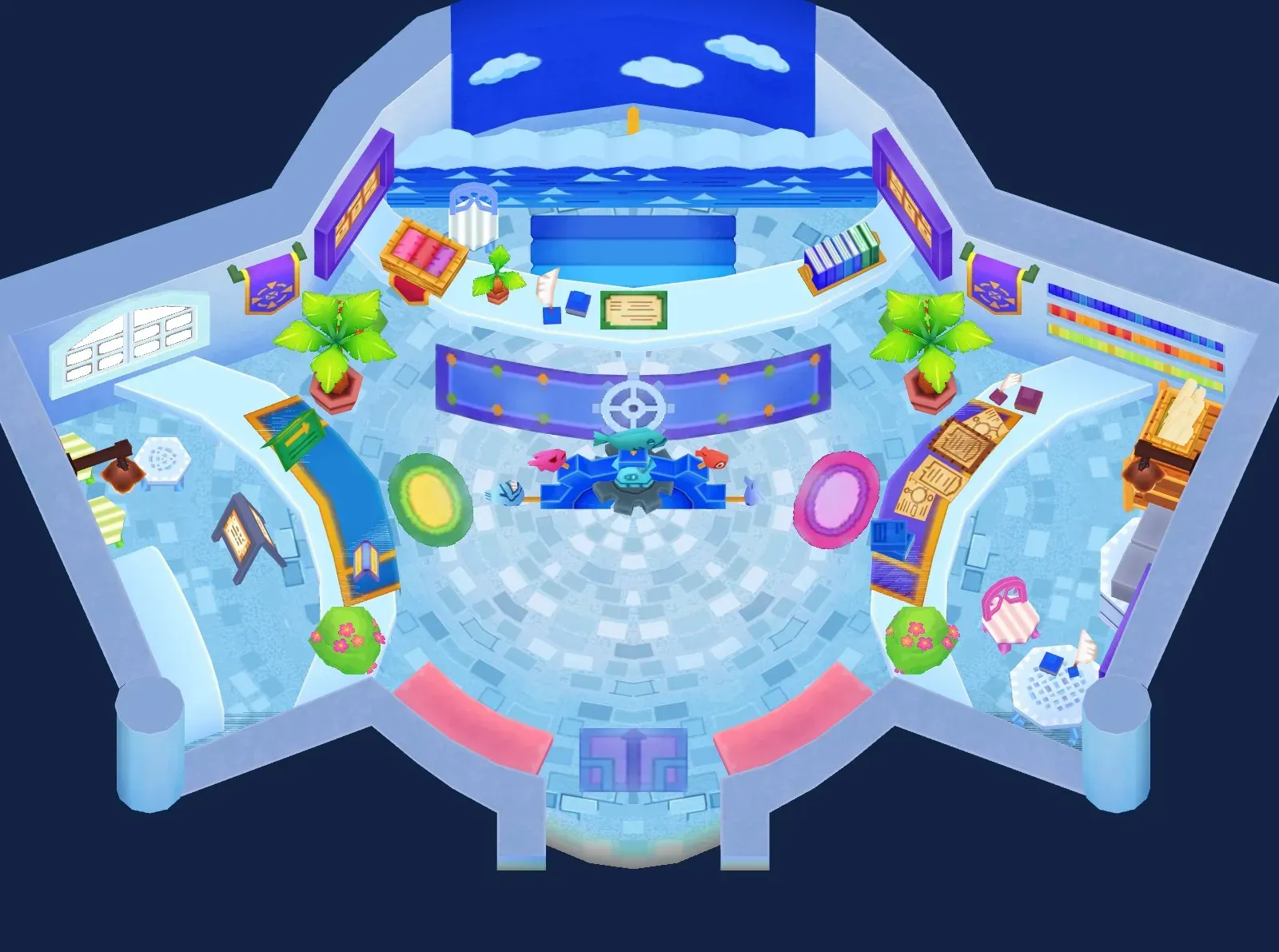 Port Puerto Guild Office seen from above