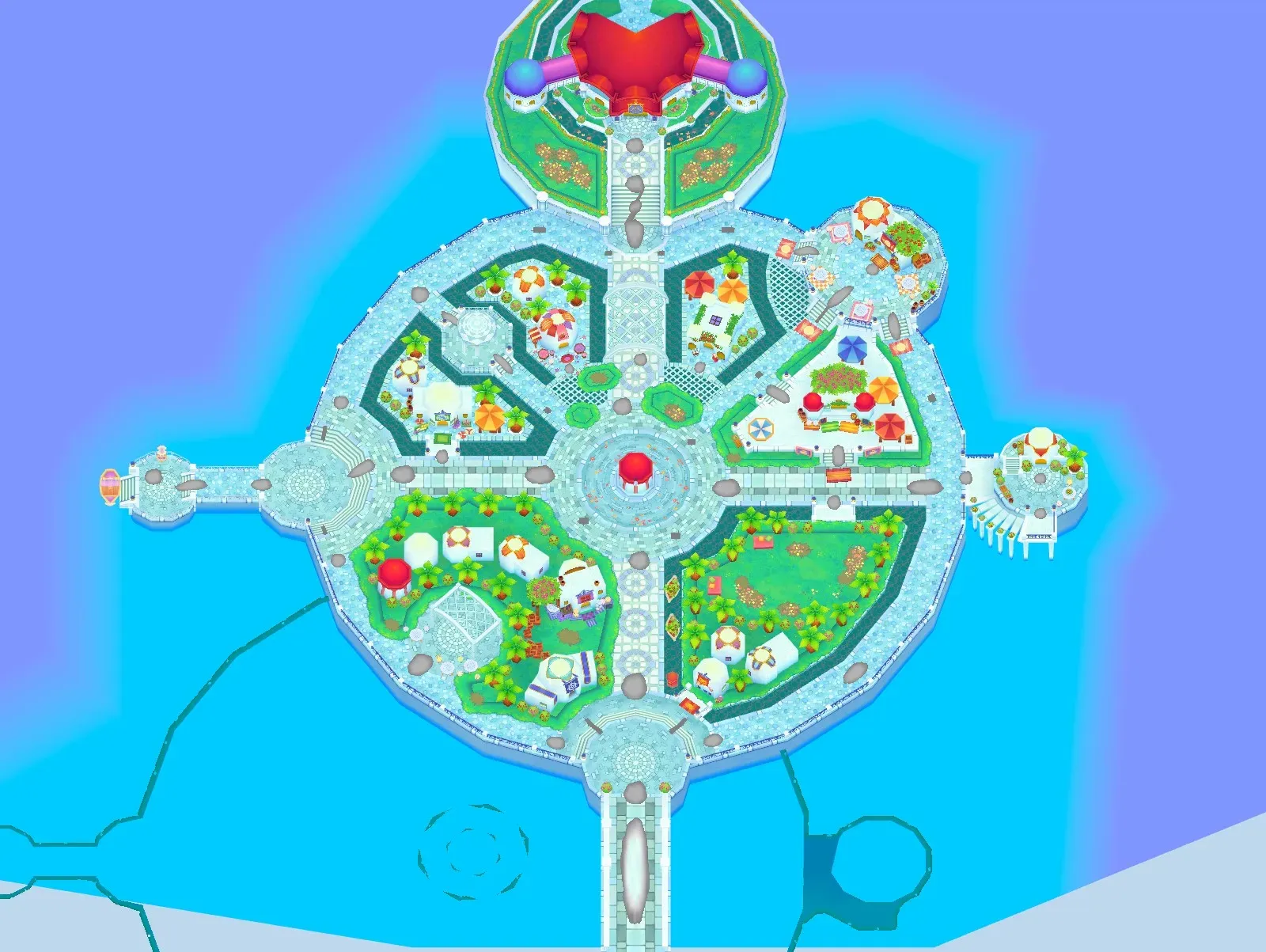Port Puerto Palace Way seen from above