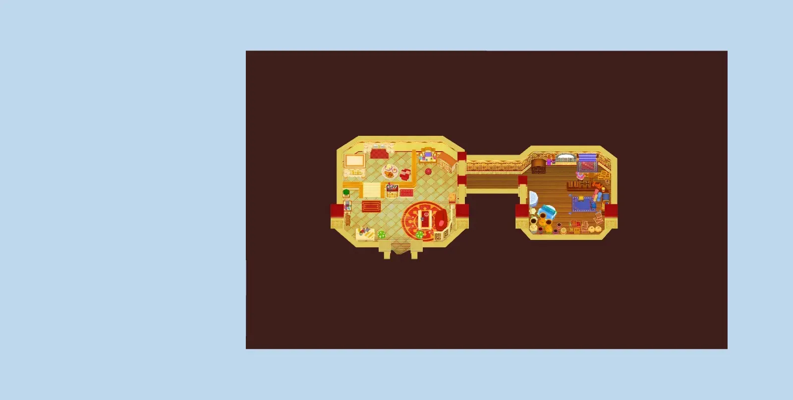Princess Laura's Chamber seen from above