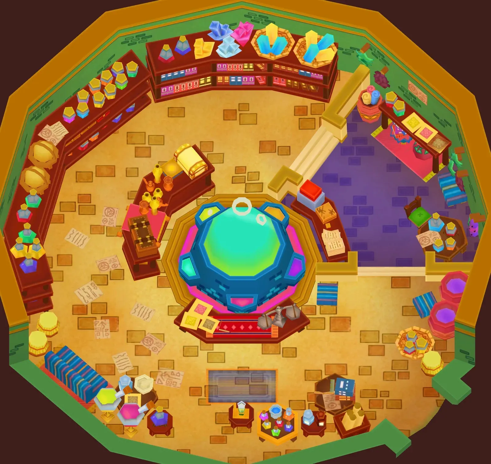 Prof. Snooze's Laboratory seen from above