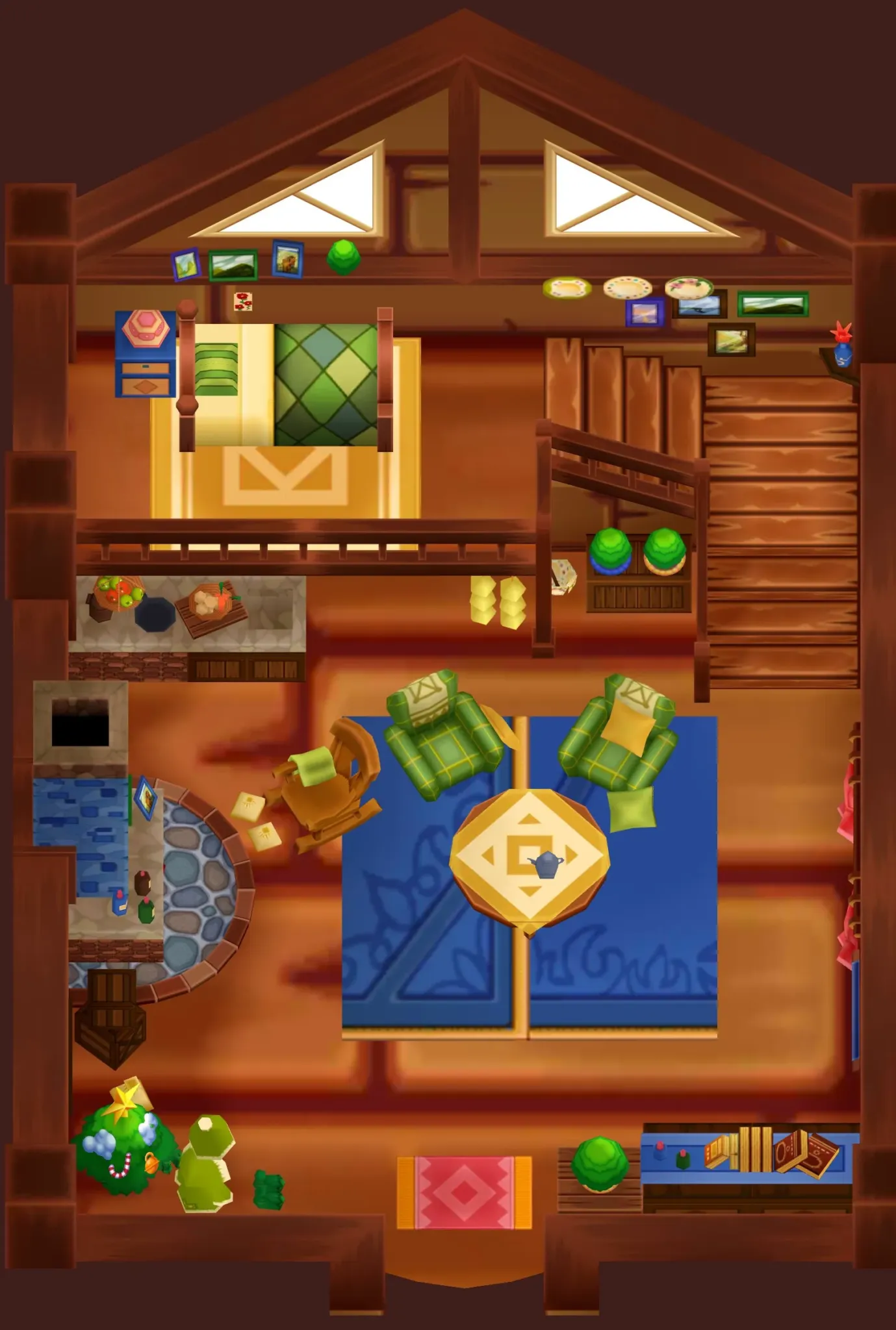Royal Cabin seen from above