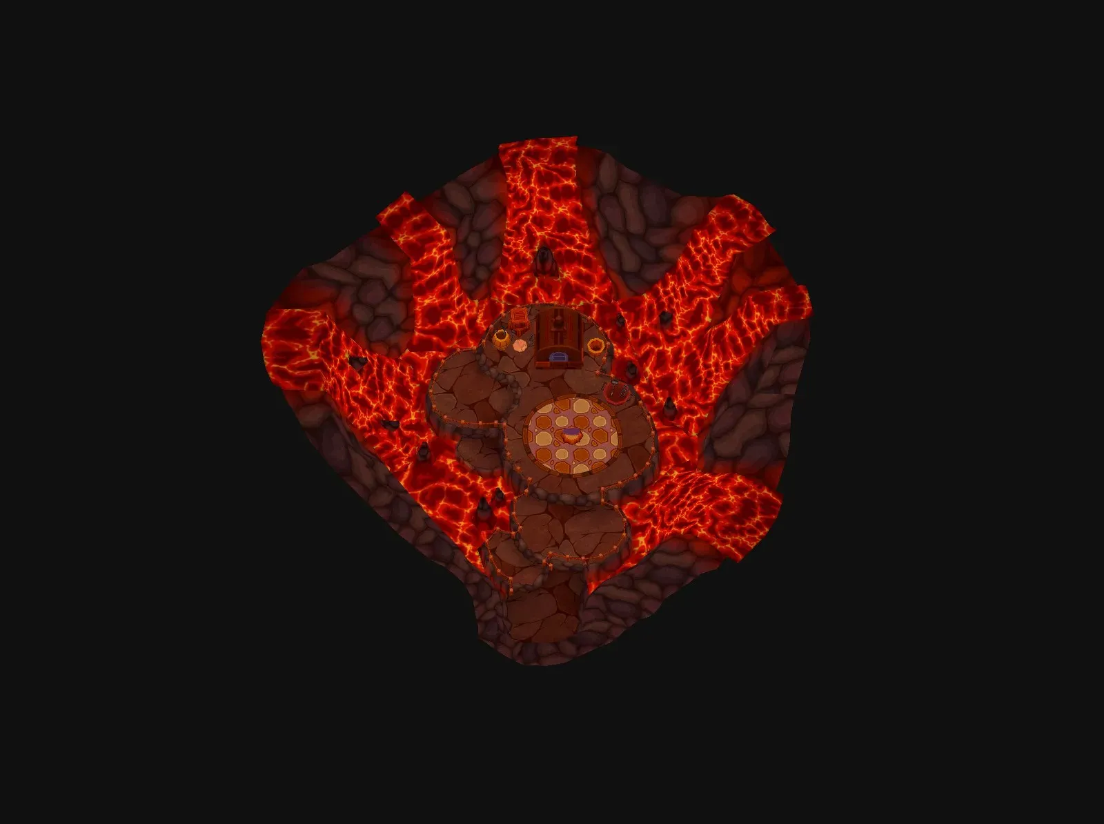 Secret Smithy seen from above