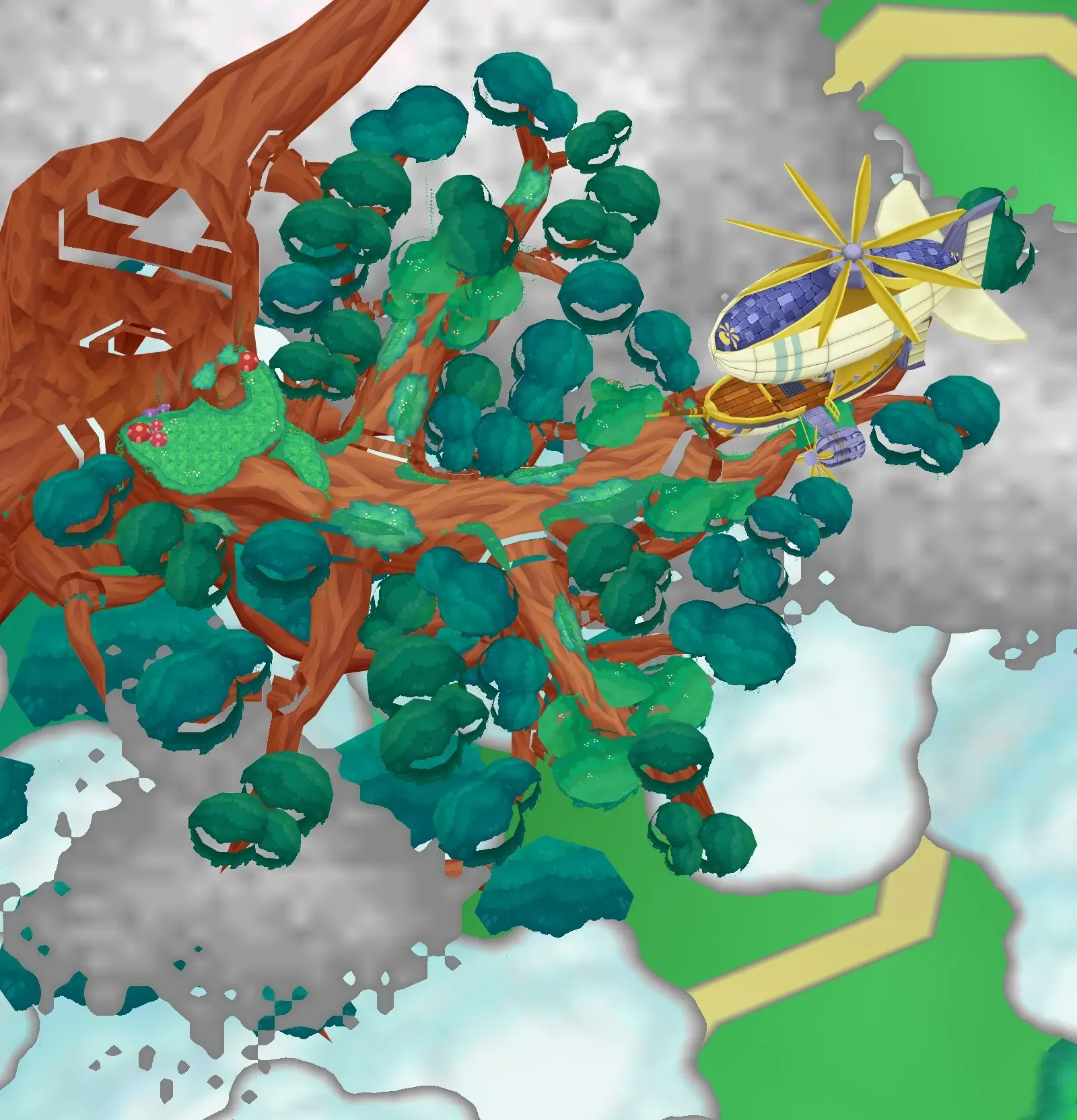 Spirit Tree seen from above