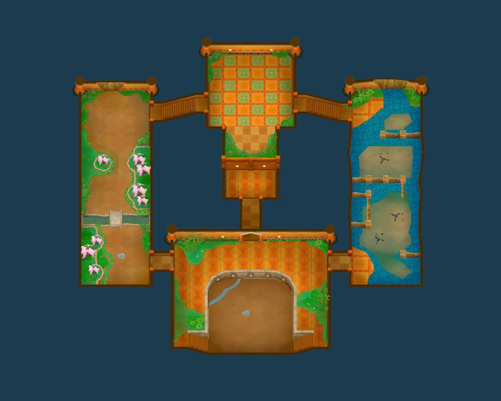 Trial of Darkness - 5th Floor seen from above