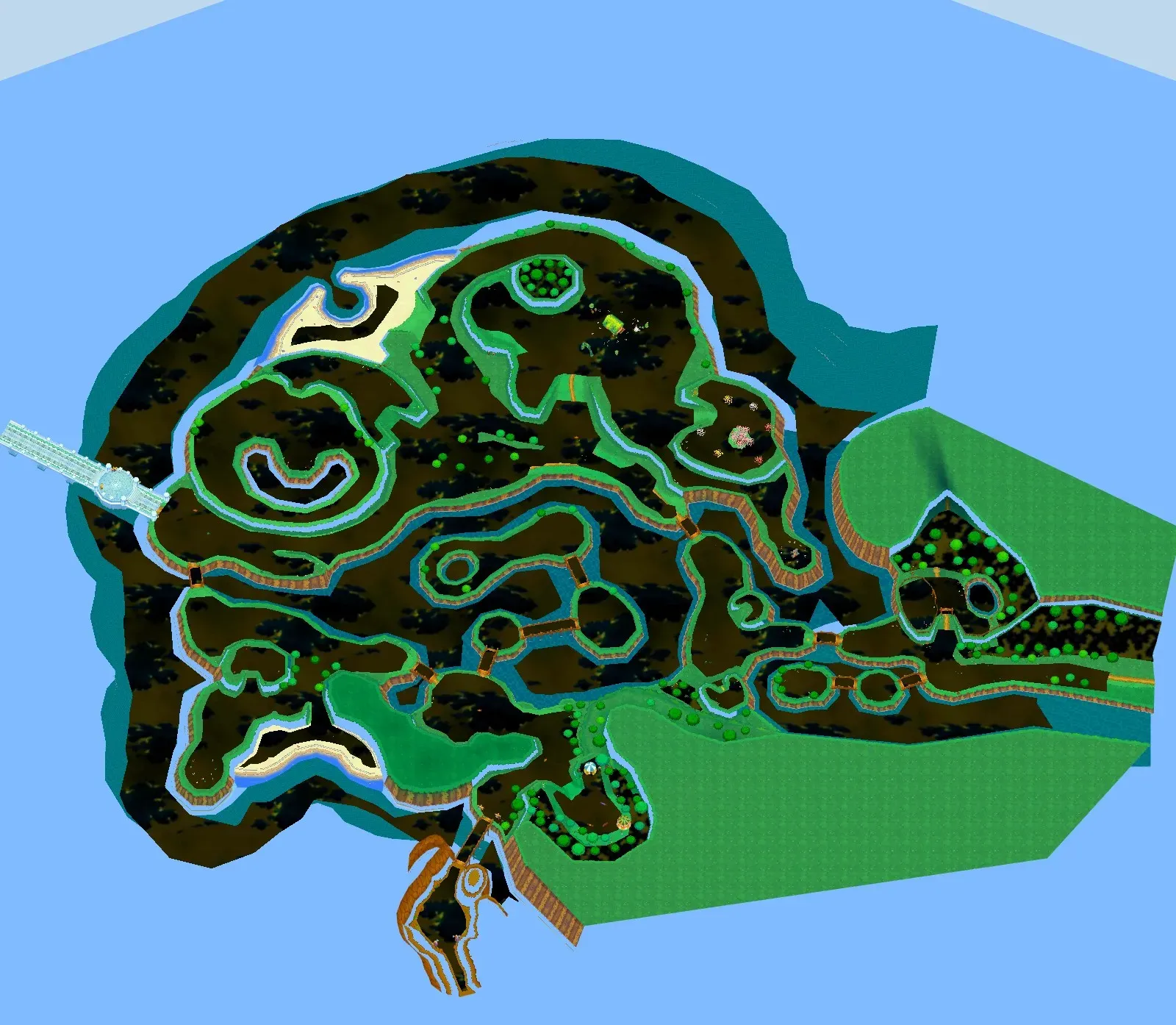 West Grassy Plains seen from above