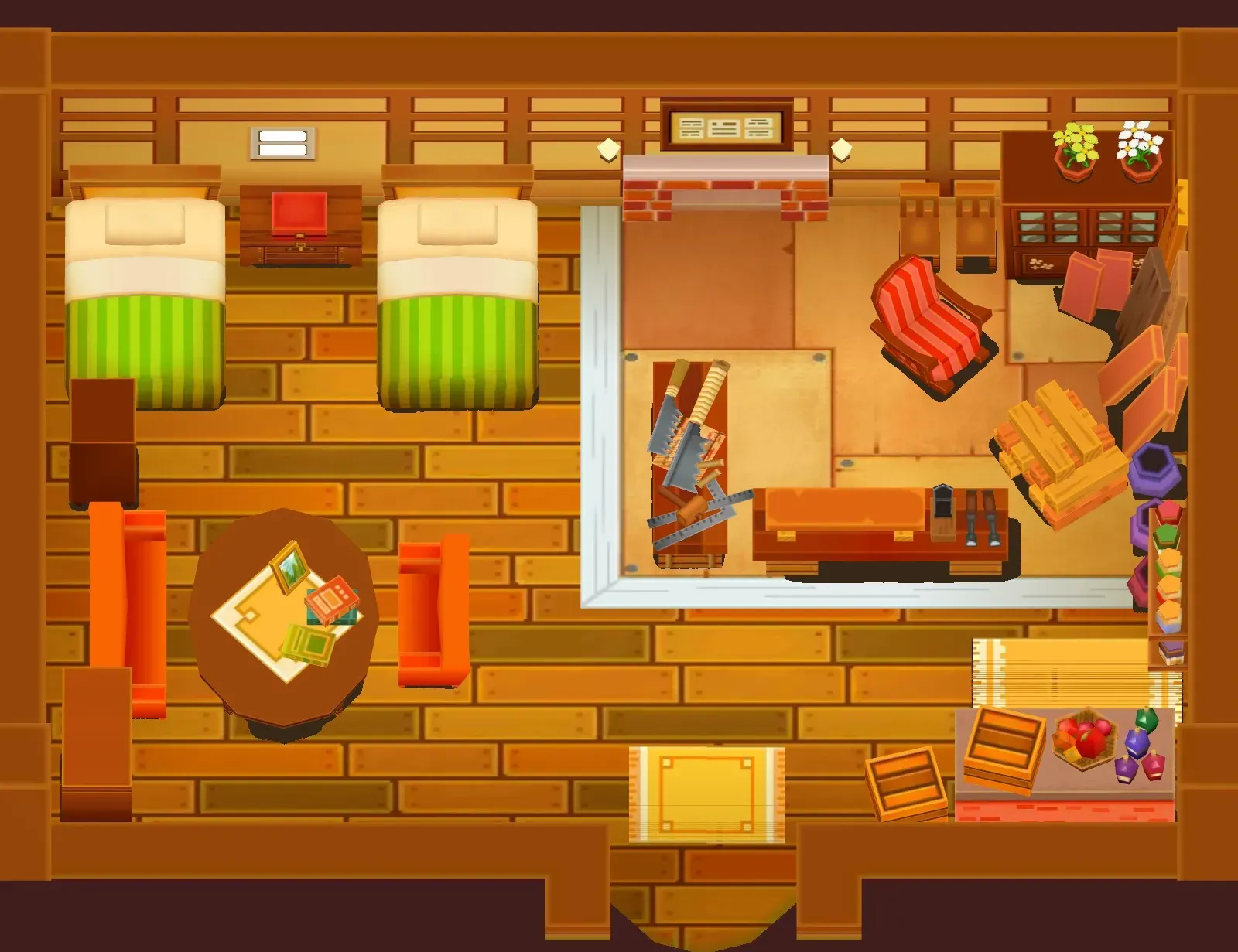 Woody and Cherry's House seen from above