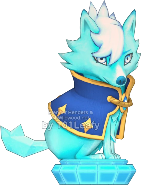 Elegant Icewolf Statue